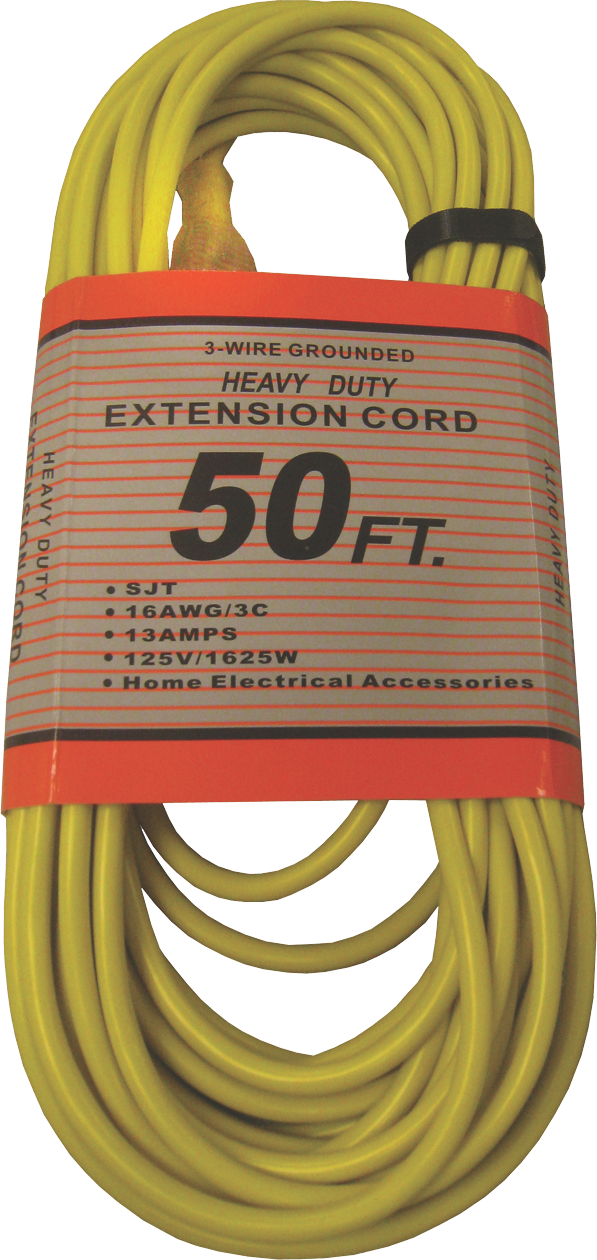 CD7212Y 50 ft. 14/3 300V Extension Cord Yellow With Strap