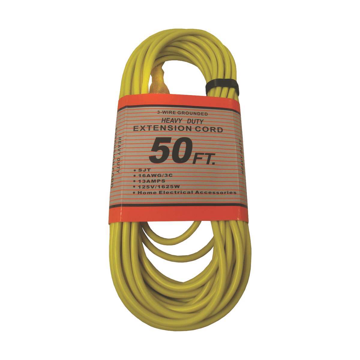CD7212Y - 50 FT. 16/3 300 Volt Insulated Extension Cord w/Lighted Ends Yellow Main image