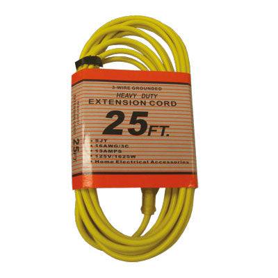 25 Ft. 16/3 300 Volt Insulated Extension Cord w/lighted Ends (Yellow) Main image