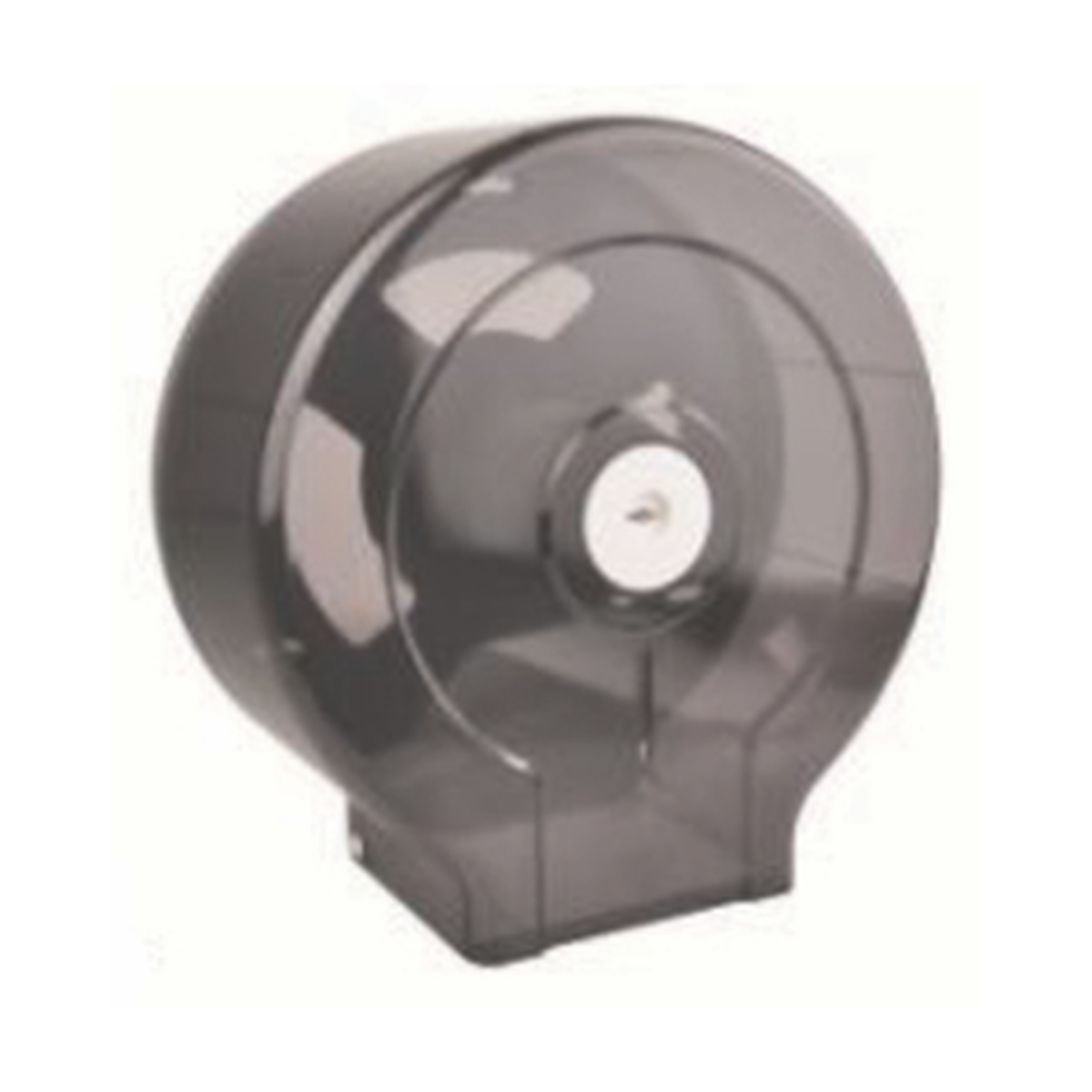 Single Junior Jumbo Toilet Tissue Dispenser - Transparent Black Main image