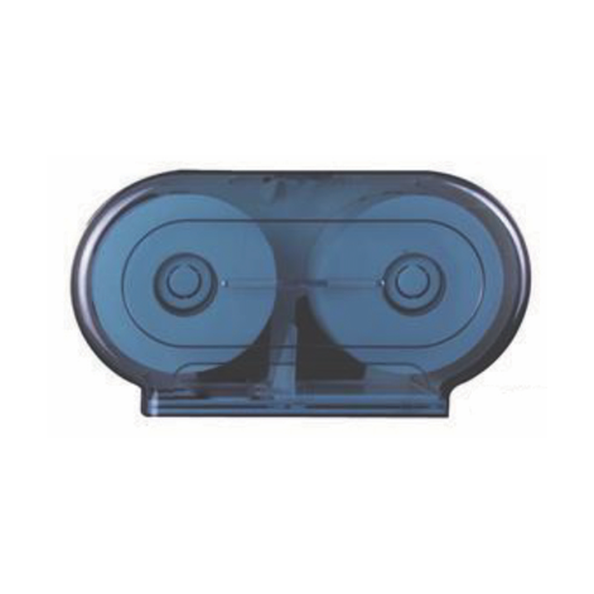 Twin Junior Jumbo Toilet Tissue Dispenser - Transparent Blue Main image