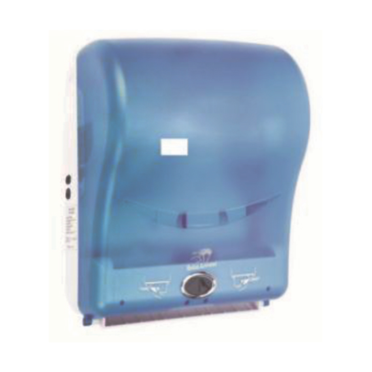 Electronic Hands-Free Roll Towel Dispenser - Transparent Blue Main image