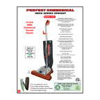 P104 16" Hepa Series Upright Commercial Vacuum Cleaner