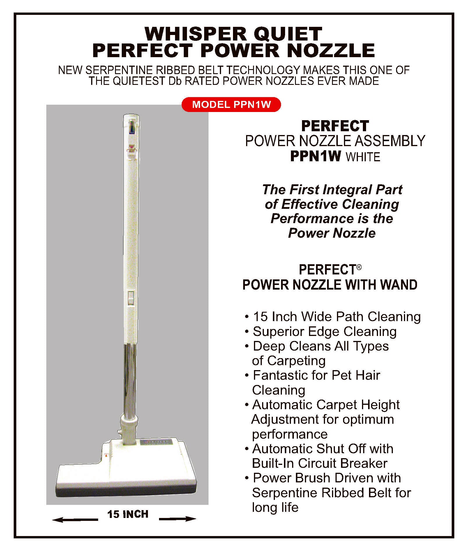 Perfect Power Nozzle Assembly — White (PPN1W)