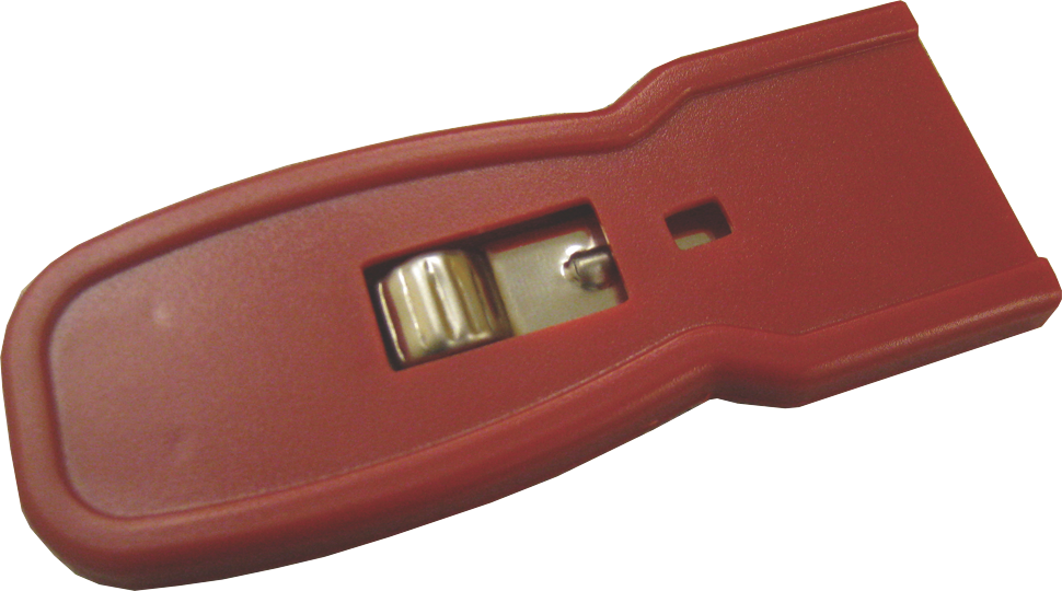 Razor with Red Handle