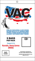 VAC 40 - NUMATIC Henry/James H-10 HEPA Filtration Vacuum Bag - 9 Bags