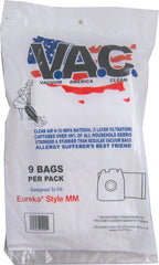 VAC 13 - EUREKA Style MM H-10 HEPA Filtration Vacuum Bag - 9 Bags