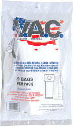 VAC 17 - PERFECT DM101 ELECTROLUX Style U ProTeam ProForce H-10 HEPA Vacuum Bag - 9 Bags