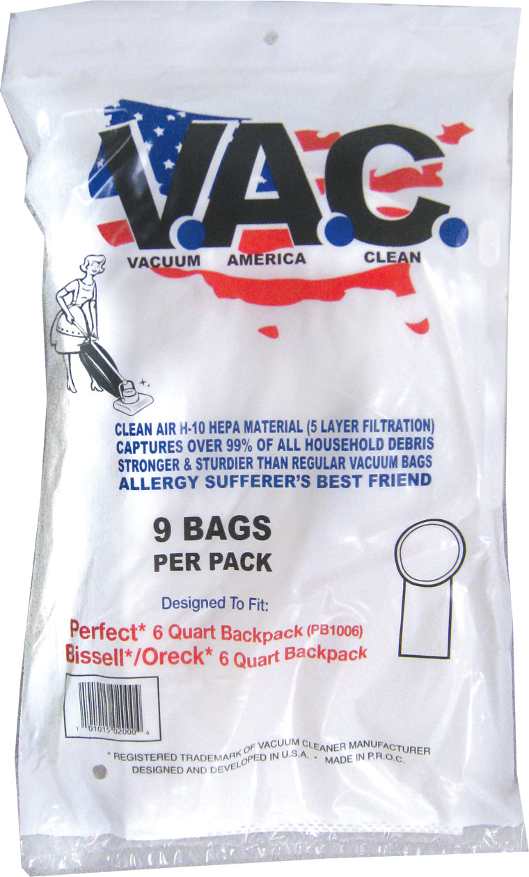 Vac 19 6-QUART H-10 HEPA FILTER 9 Bags Per Pack Main image