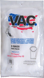 VAC 23 - PROTEAM SuperCoach N/S Pro 10 H-10 HEPA Filtration Vacuum Bag - 9 Bags