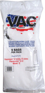 VAC 10 - HOOVER Style Y All Windtunnel and Tempo H-10 HEPA Vacuum Bag - 9 Bags