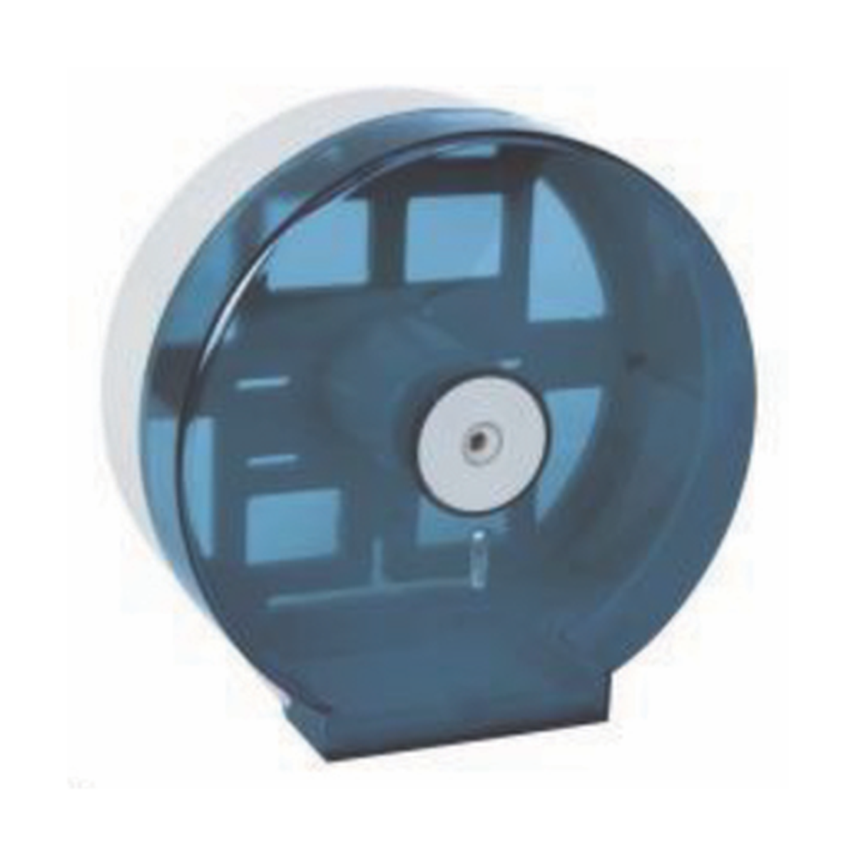 Single Junior Jumbo Toilet Tissue Dispenser - Transparent Blue